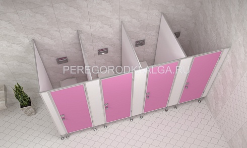 Изображение Сантехнические туалетные перегородки Бизнес (4 кабины) 